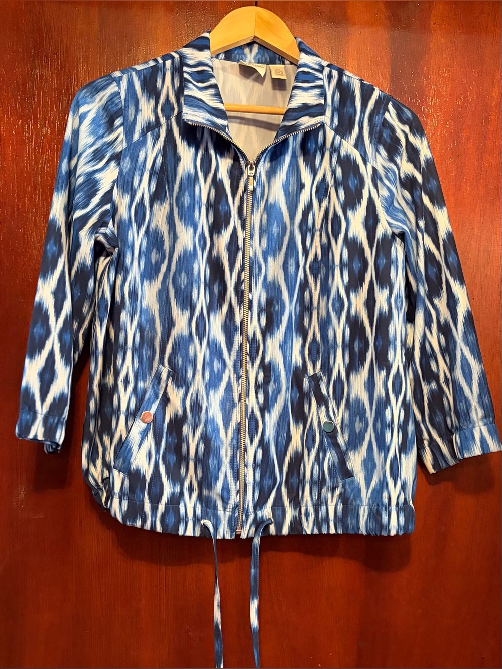 Blue Zip-Front Women’s Jacket